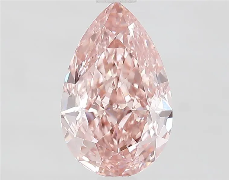 1.38ct Pear Lab Grown Diamond (Colour Fancy Vivid Pink, Clarity VS1, IGI Certified)