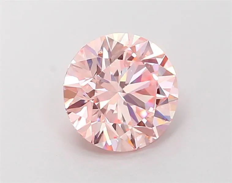 1.41ct Round Lab Grown Diamond (Colour Fancy Intense Pink, Clarity VS1, Cut ID, IGI Certified)
