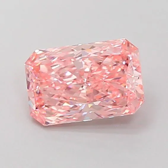 1.47ct Radiant Lab Grown Diamond (Colour Fancy Vivid Pink, Clarity VVS1, IGI Certified)