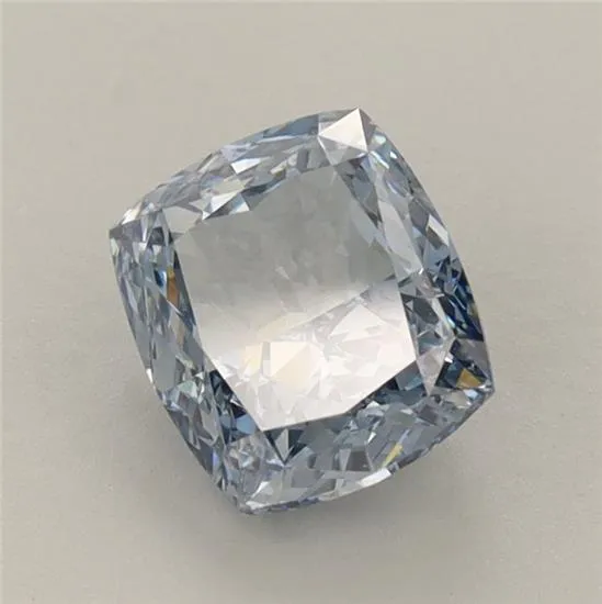 1.50ct Cushion modified Lab Grown Diamond (Colour Fancy Intense Blue, Clarity VS2, IGI Certified)