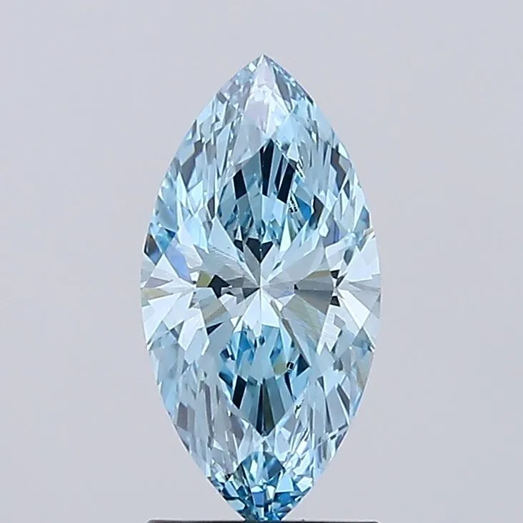 1.50ct Marquise Lab Grown Diamond (Colour Fancy Vivid Blue, Clarity VS1, IGI Certified)