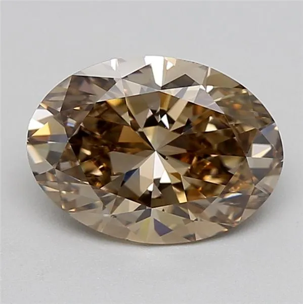 1.50ct Oval Lab Grown Diamond (Colour Fancy Brown, Clarity VS1, IGI Certified)