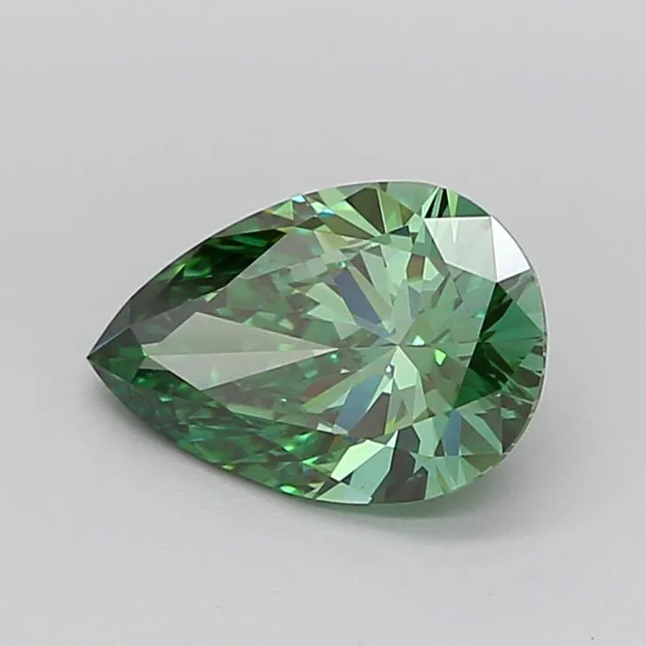 1.50ct Pear Lab Grown Diamond (Colour Fancy Vivid Green, Clarity VVS2, IGI Certified)