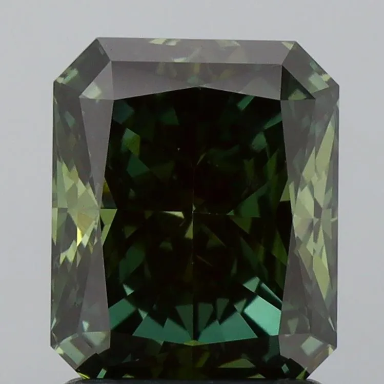 1.52ct Radiant Lab Grown Diamond (Colour Fancy Deep Green, Clarity VS1, IGI Certified)