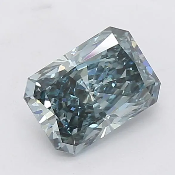 1.52ct Radiant Lab Grown Diamond (Colour Fancy Vivid Green Blue, Clarity VS2, Cut VG, Uncertified)