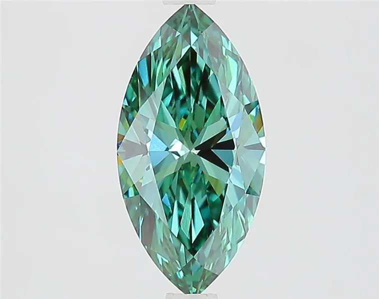 1.53ct Marquise Lab Grown Diamond (Colour Fancy Vivid Green, Clarity VVS2, IGI Certified)