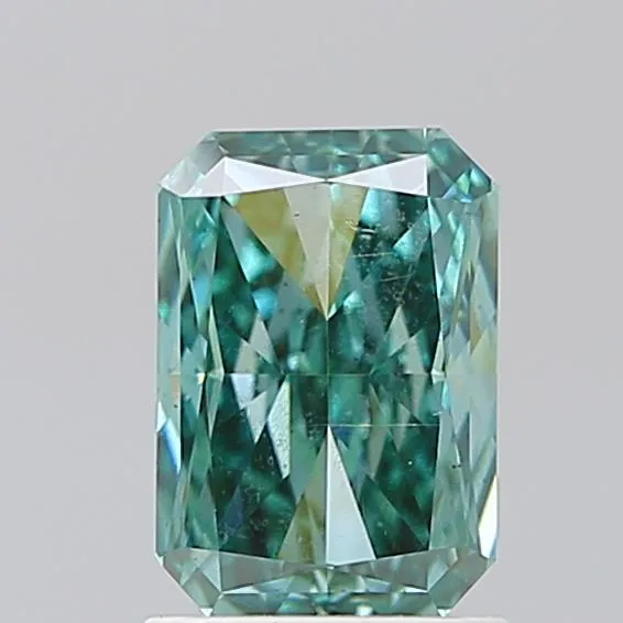 1.53ct Radiant Lab Grown Diamond (Colour Fancy Vivid Green, Clarity VS2, IGI Certified)