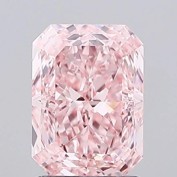 1.56ct Radiant Lab Grown Diamond (Colour Fancy Vivid Pink, Clarity IF, IGI Certified)