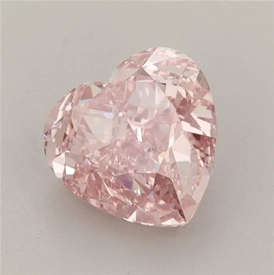1.57ct Heart Lab Grown Diamond (Colour Fancy Vivid Pink, Clarity VVS2, IGI Certified)