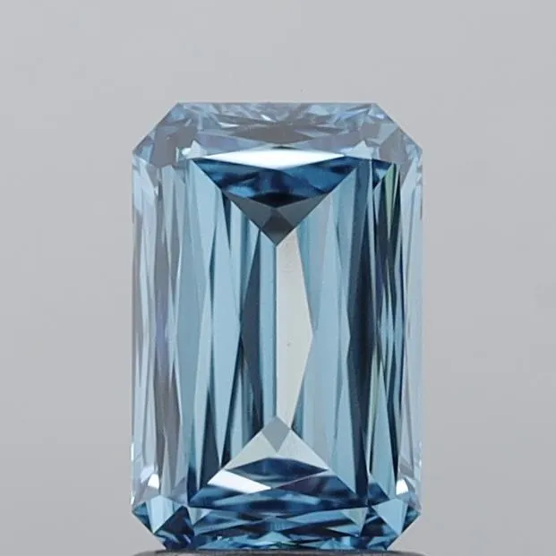 1.57ct Radiant Lab Grown Diamond (Colour Fancy Vivid Blue, Clarity VVS2, IGI Certified)