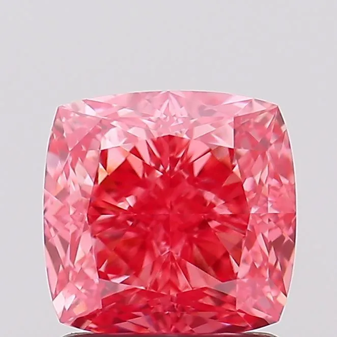 1.60ct Cushion modified Lab Grown Diamond (Colour Fancy Vivid Pink, Clarity VVS1, IGI Certified)