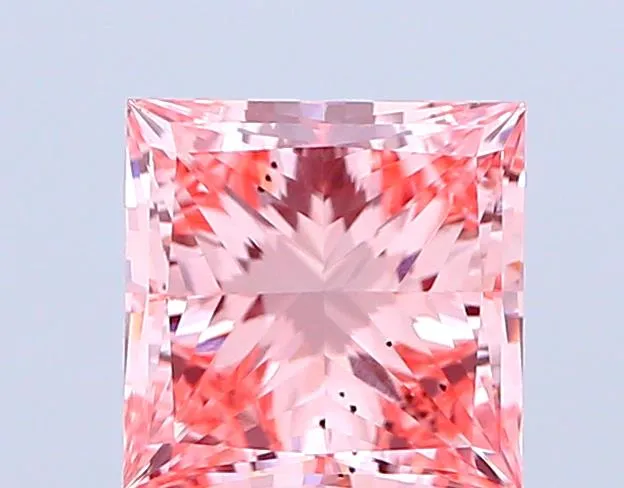 1.62ct Princess Lab Grown Diamond (Colour Fancy Vivid Pink, Clarity VS2, IGI Certified)