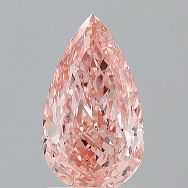 1.81ct Pear Lab Grown Diamond (Colour Fancy Vivid Pink, Clarity VS2, IGI Certified)