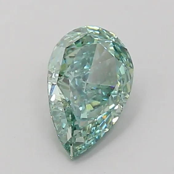 1.87ct Pear Lab Grown Diamond (Colour Fancy Vivid Green, Clarity VS1, IGI Certified)