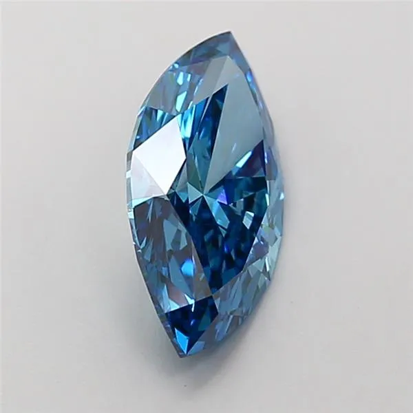 1.89ct Marquise Lab Grown Diamond (Colour Fancy Vivid Blue, Clarity VS2, IGI Certified)