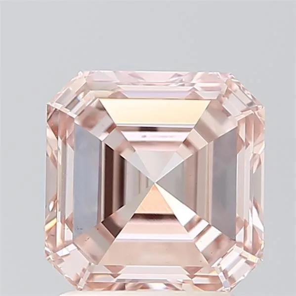 1.90ct Asscher Lab Grown Diamond (Colour Fancy Light Brownish Pink, Clarity VS1, IGI Certified)