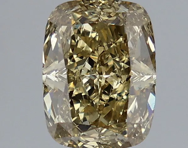 1.92ct Cushion modified Lab Grown Diamond (Colour Fancy Gray Yellow, Clarity VS2, IGI Certified)