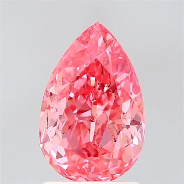 1.96ct Pear Lab Grown Diamond (Colour Fancy Vivid Pink, Clarity SI1, IGI Certified)