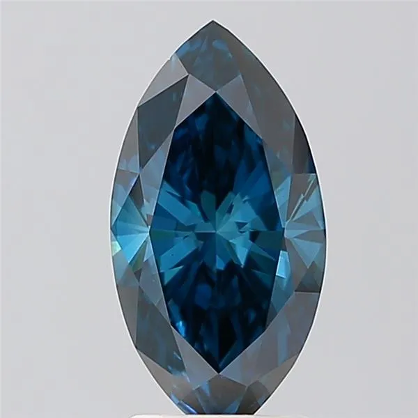 1.99ct Marquise Lab Grown Diamond (Colour Fancy Vivid Blue, Clarity VS1, IGI Certified)