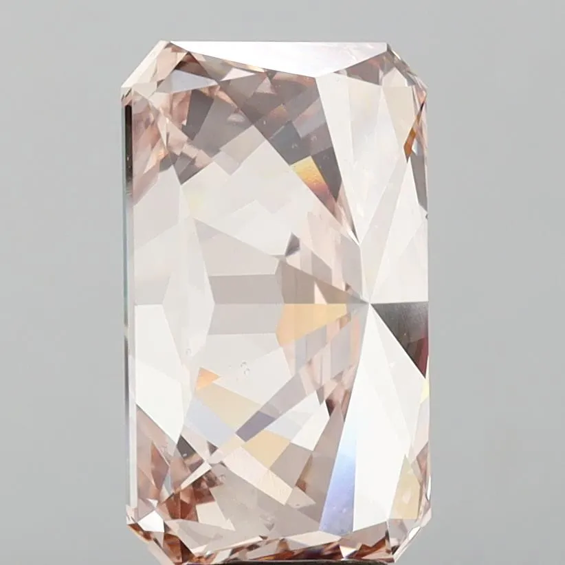 10.00ct Radiant Lab Grown Diamond (Colour Fancy Pinkish Brown, Clarity VS1, IGI Certified)