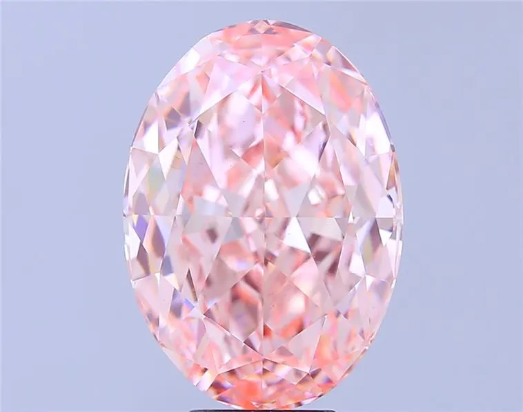 10.03ct Oval Lab Grown Diamond (Colour Fancy Intense Pink, Clarity VS1, IGI Certified)