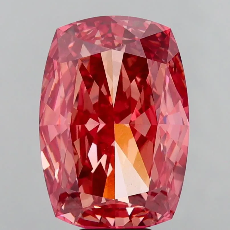10.17ct Cushion modified Lab Grown Diamond (Colour Fancy Vivid Pink, Clarity VVS2, IGI Certified)