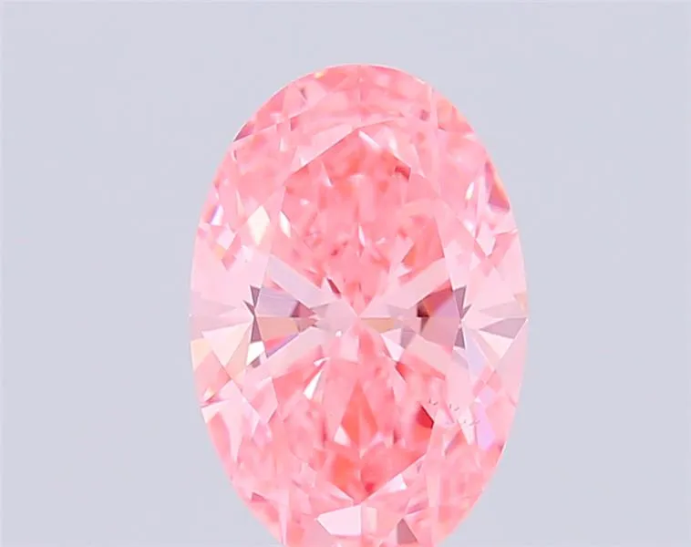 2.01ct Oval Lab Grown Diamond (Colour Fancy Vivid Pink, Clarity VS1, IGI Certified)