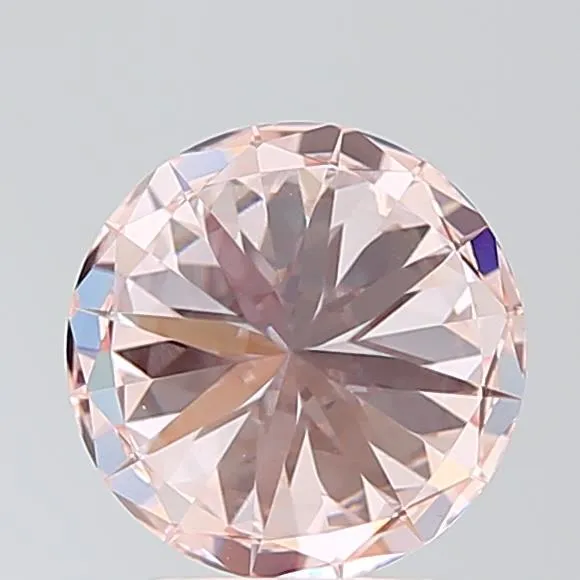 2.01ct Round Lab Grown Diamond (Colour Fancy Pink, Clarity VVS2, Cut ID, IGI Certified)