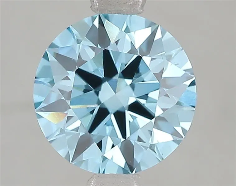 2.01ct Round Lab Grown Diamond (Colour Fancy Vivid Blue, Clarity VS1, Cut ID, IGI Certified)