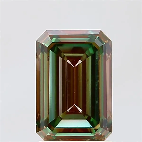 2.02ct Emerald Lab Grown Diamond (Colour Fancy Vivid Pink Green, Clarity VS1, IGI Certified)