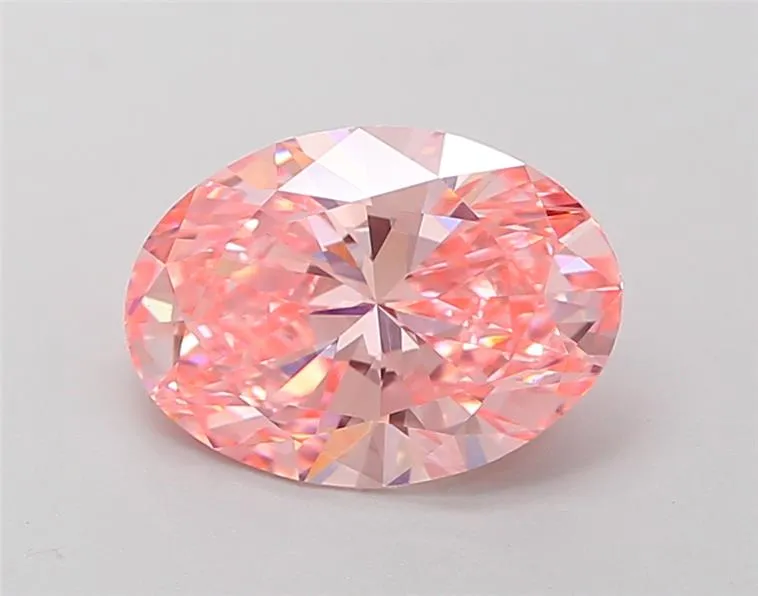 2.02ct Oval Lab Grown Diamond (Colour Fancy Vivid Pink, Clarity VS1, IGI Certified)
