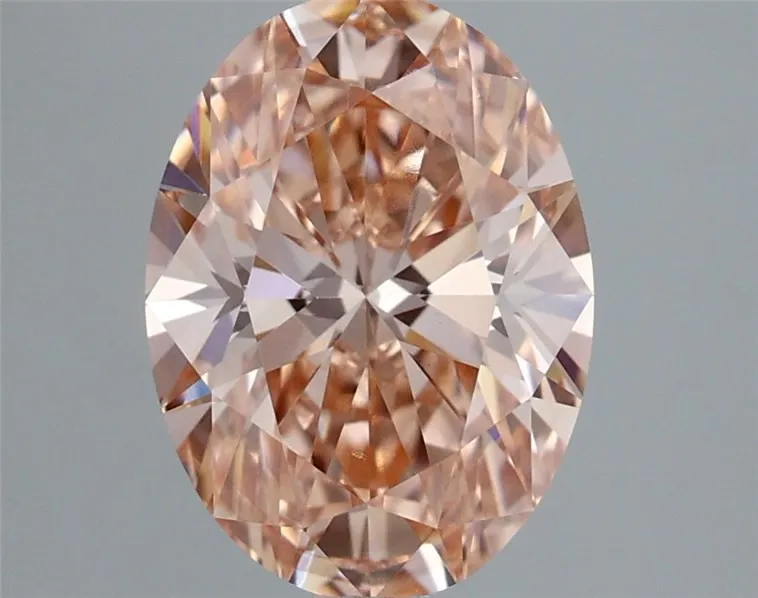 2.02ct Oval Lab Grown Diamond (Colour Fancy Vivid Pink, Clarity VS1, IGI Certified)