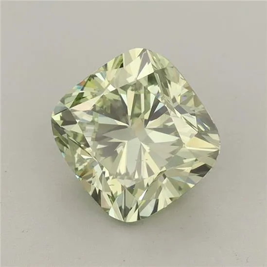 2.03ct Cushion modified Lab Grown Diamond (Colour Fancy Vivid Green, Clarity VS2, IGI Certified)