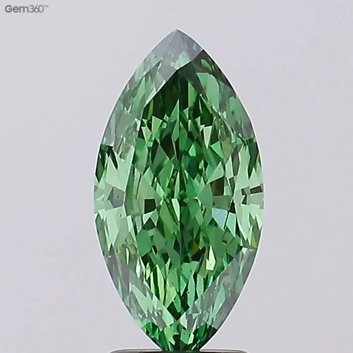 2.03ct Marquise Lab Grown Diamond (Colour Fancy Vivid Green, Clarity VS1, IGI Certified)