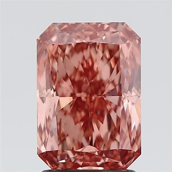 2.03ct Radiant Lab Grown Diamond (Colour Fancy Intense Brown Pink, Clarity VS1, IGI Certified)