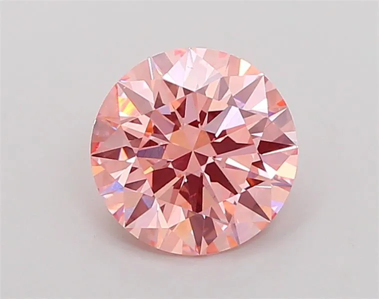 2.03ct Round Lab Grown Diamond (Colour Fancy Vivid Orange, Clarity VS1, Cut ID, IGI Certified)