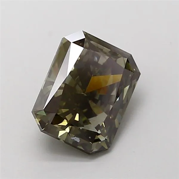 2.04ct Radiant Lab Grown Diamond (Colour Fancy Deep Green Gray, Clarity VS2, IGI Certified)