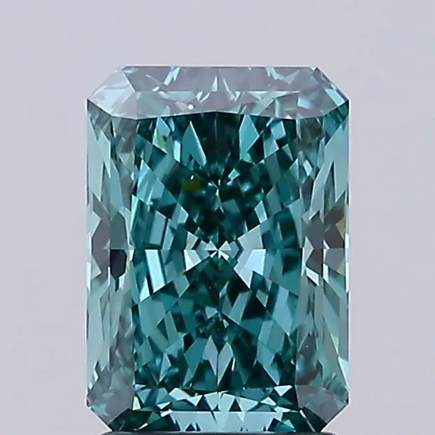 2.06ct Radiant Lab Grown Diamond (Colour Fancy Vivid Green, Clarity VVS2, IGI Certified)