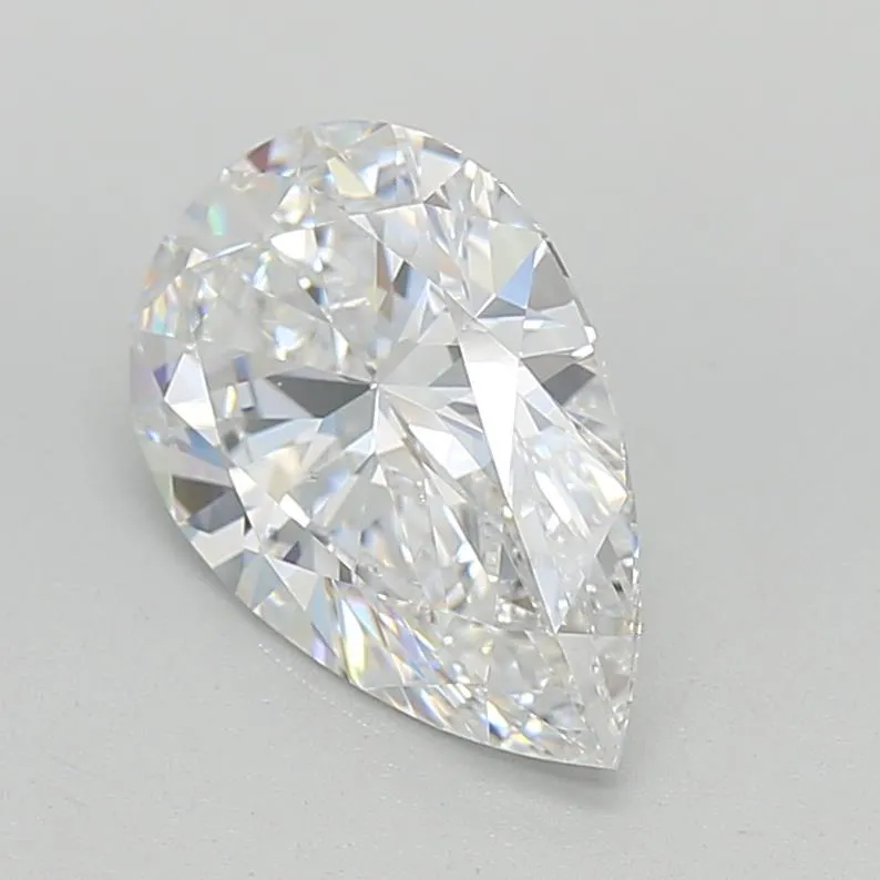 2.07ct Pear Lab Grown Diamond (Colour D, Clarity VVS1, Cut EX, GIA Certified)