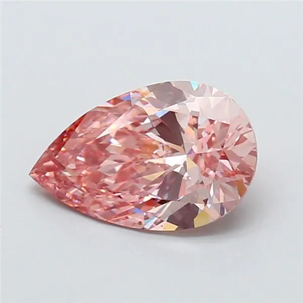 2.08ct Pear Lab Grown Diamond (Colour Fancy Vivid Pink, Clarity VVS2, IGI Certified)