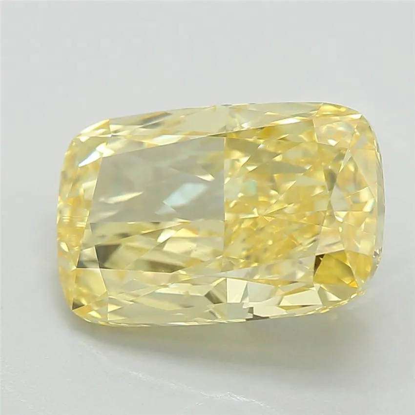 2.09ct Cushion brilliant Lab Grown Diamond (Colour Fancy Vivid Yellow, Clarity VVS2, IGI Certified)