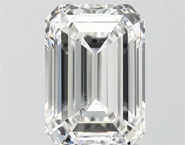 2.10ct Emerald Lab Grown Diamond (Colour E, Clarity IF, IGI Certified)