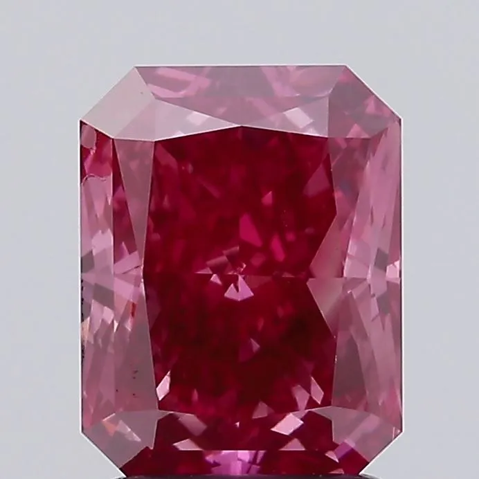 2.13ct Radiant Lab Grown Diamond (Colour Fancy Vivid Pink, Clarity SI1, IGI Certified)