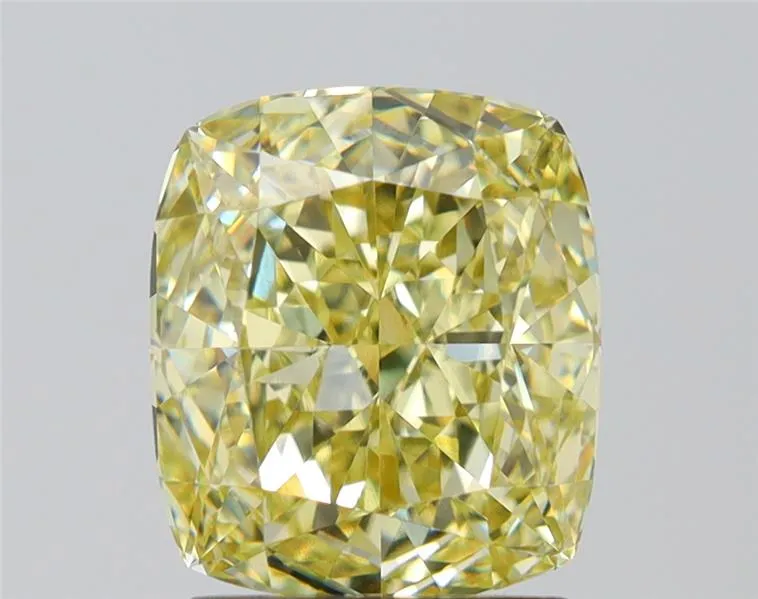 2.16ct Cushion brilliant Lab Grown Diamond (Colour Fancy Yellow, Clarity VVS2, IGI Certified)