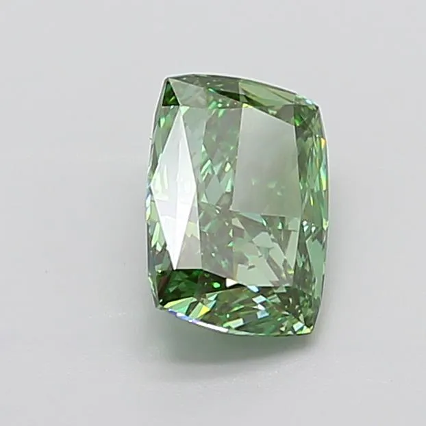 2.16ct Cushion modified Lab Grown Diamond (Colour Fancy Vivid Green, Clarity VVS2, IGI Certified)