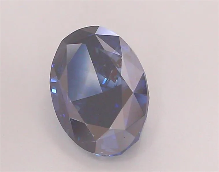 2.18ct Oval Lab Grown Diamond (Colour Fancy Deep Blue, Clarity VVS2, IGI Certified)