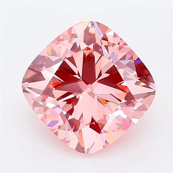 2.44ct Cushion brilliant Lab Grown Diamond (Colour Fancy Intense Pink, Clarity VVS2, IGI Certified)