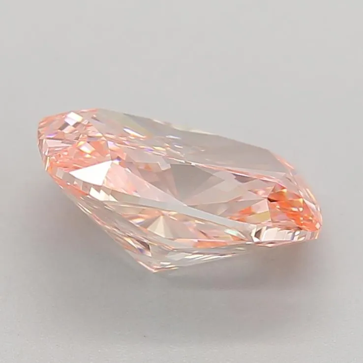 2.50ct Cushion brilliant Lab Grown Diamond (Colour Fancy Vivid Pink, Clarity VVS1, IGI Certified)