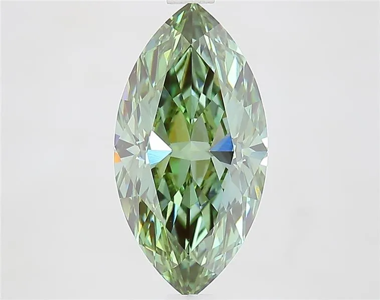 2.50ct Marquise Lab Grown Diamond (Colour Fancy Vivid Green, Clarity VVS2, IGI Certified)