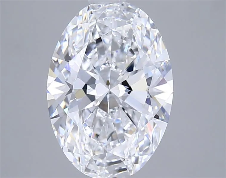 2.50ct Oval Lab Grown Diamond (Colour D, Clarity VVS1, IGI Certified)